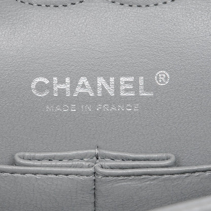 Chanel Caviar Quilted Medium Double Flap Grey 6 of 8