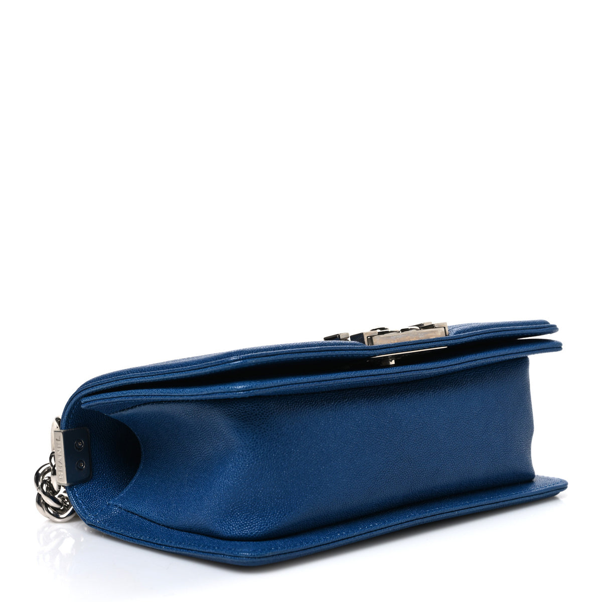 Caviar Quilted Small Boy Flap Blue