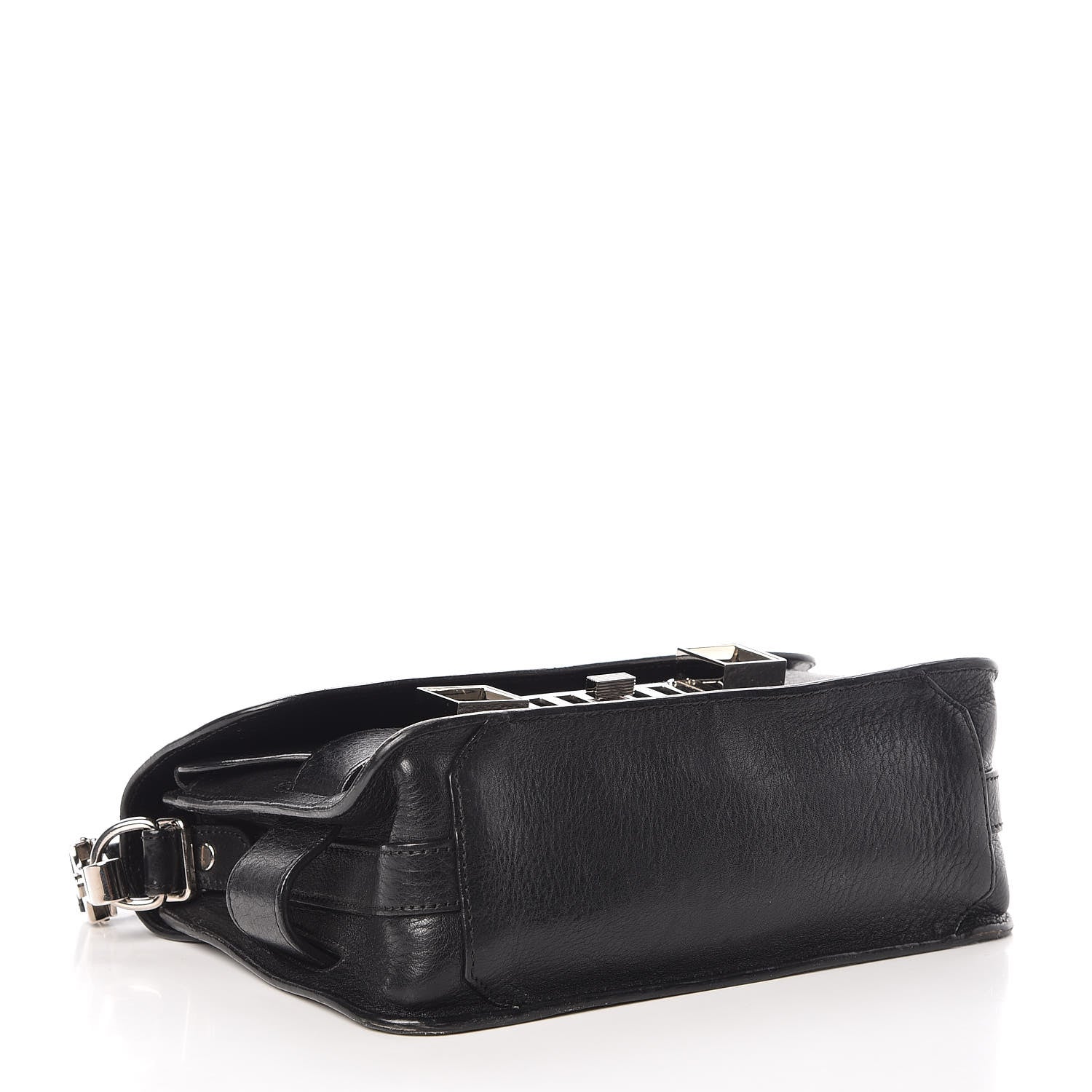 Proenza Schouler Textured Calfskin Mini PS11 Classic Shoulder Bag Black 4 of 7