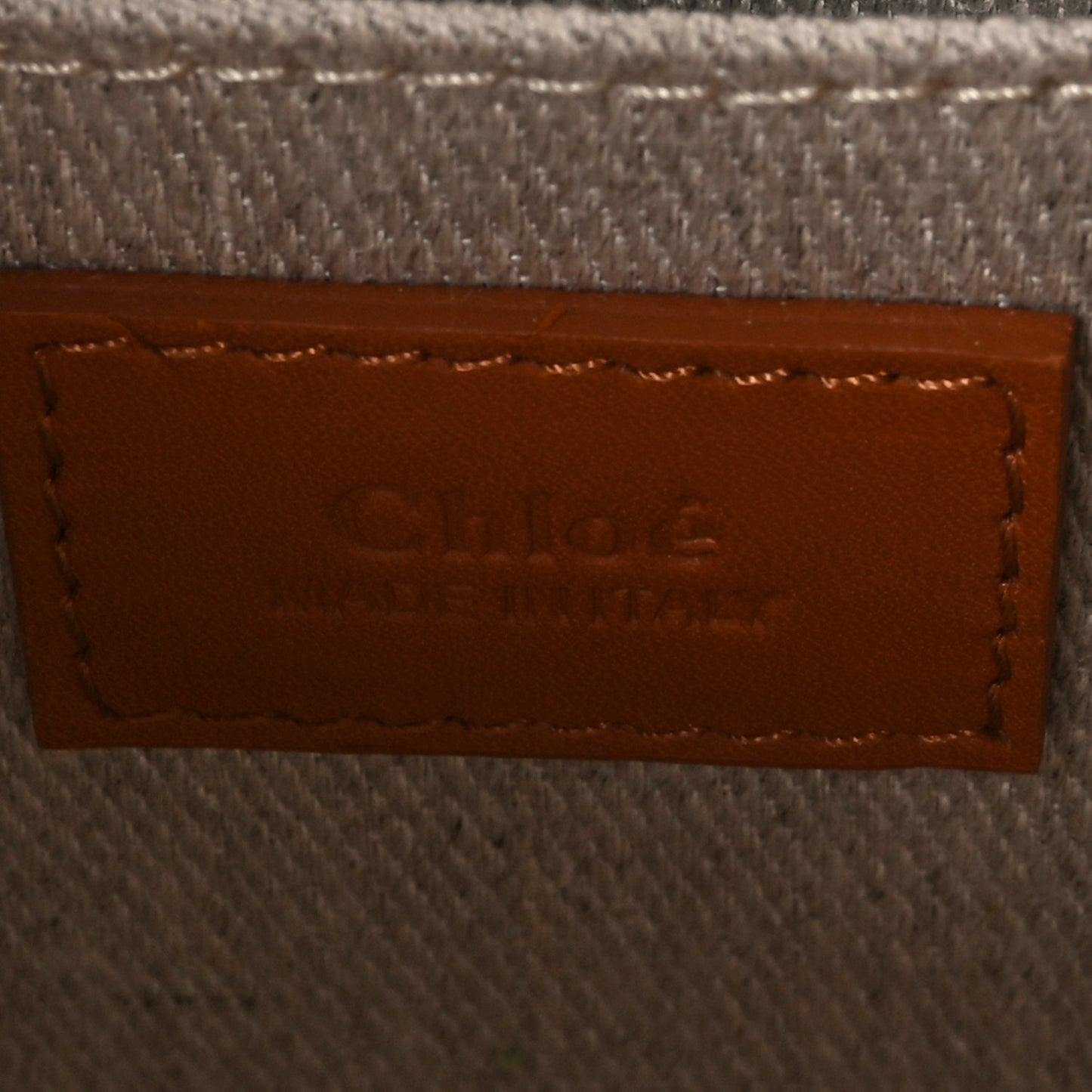 Calfskin Mini Woody Ribbon Tote Caramel
