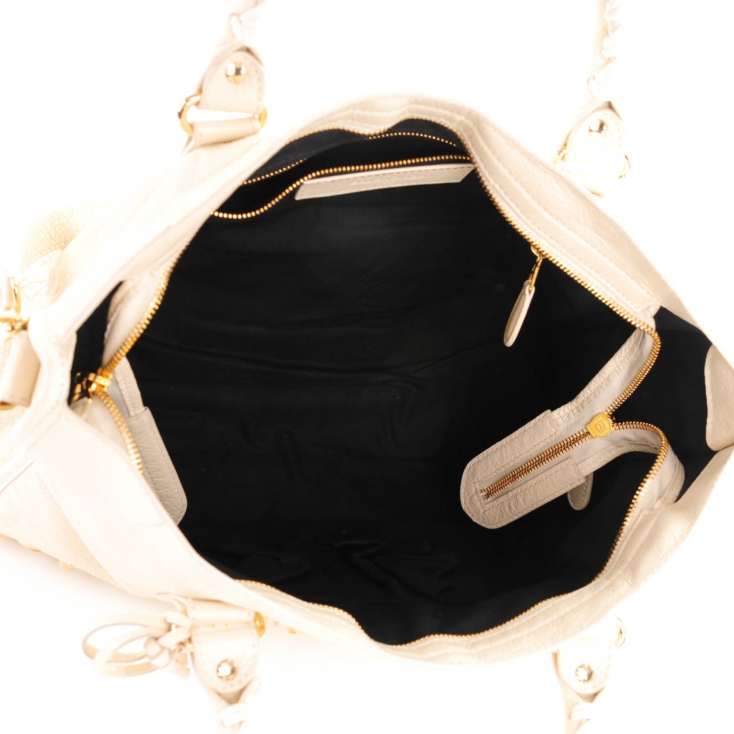 Balenciaga Agneau Giant 12 Gold Hardware City Blanc Creme Light Craie 6 of 8