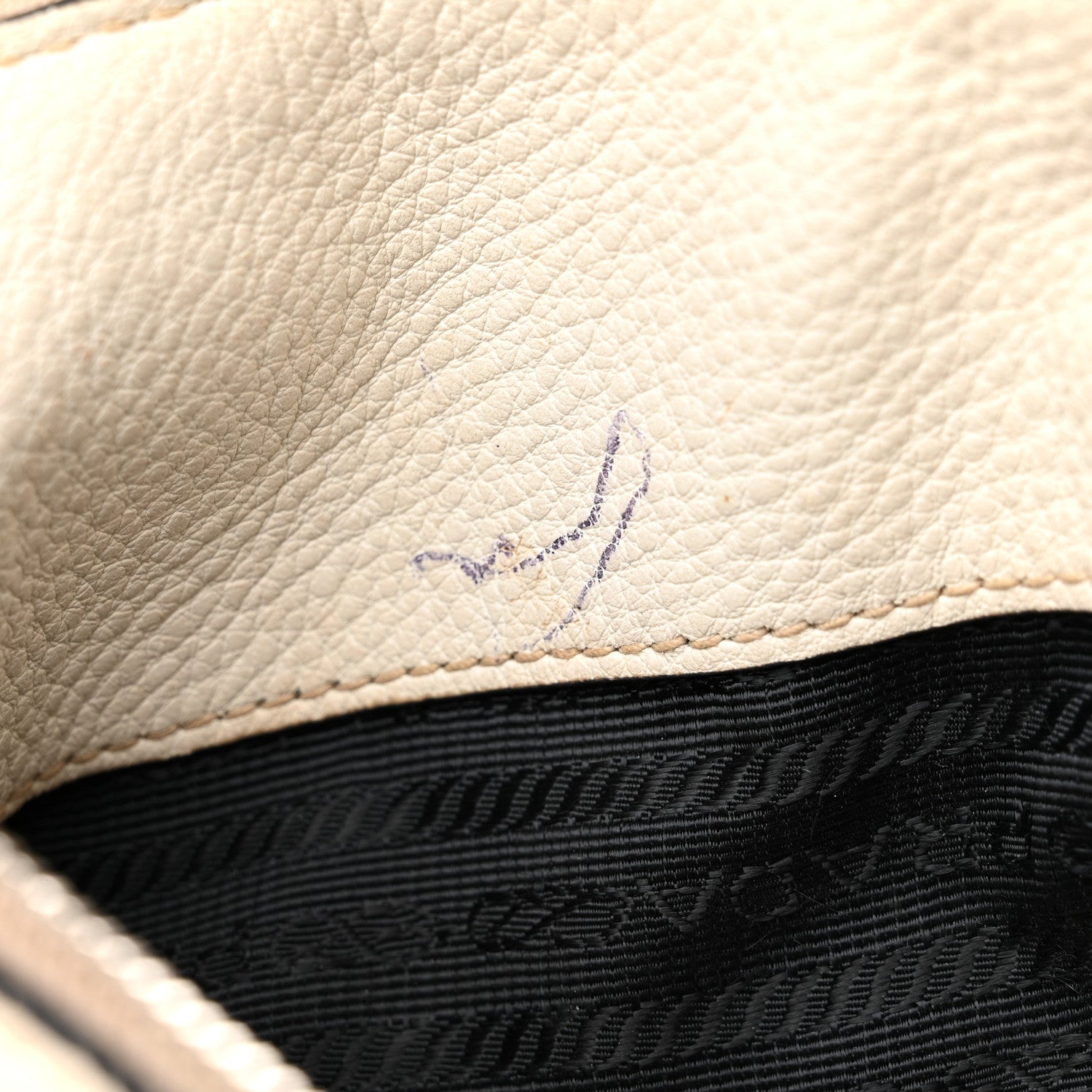Prada Vitello Daino Hobo White 12 of 26