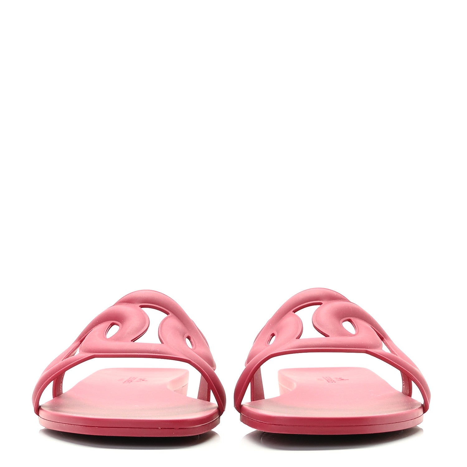 Hermes Rubber Aloha Sandals 37 Rose Baie 2 of 11
