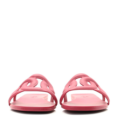 Hermes Rubber Aloha Sandals 37 Rose Baie 2 of 11