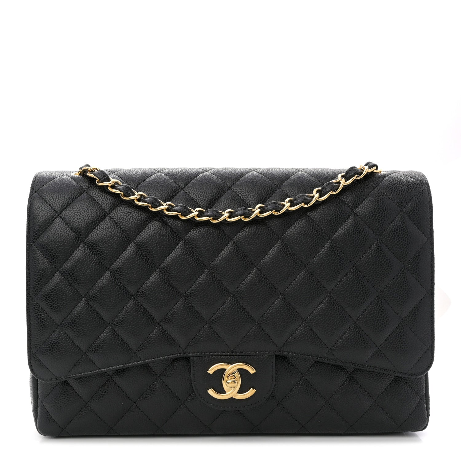 Chanel Caviar Quilted Maxi Double Flap Black 1 of 11