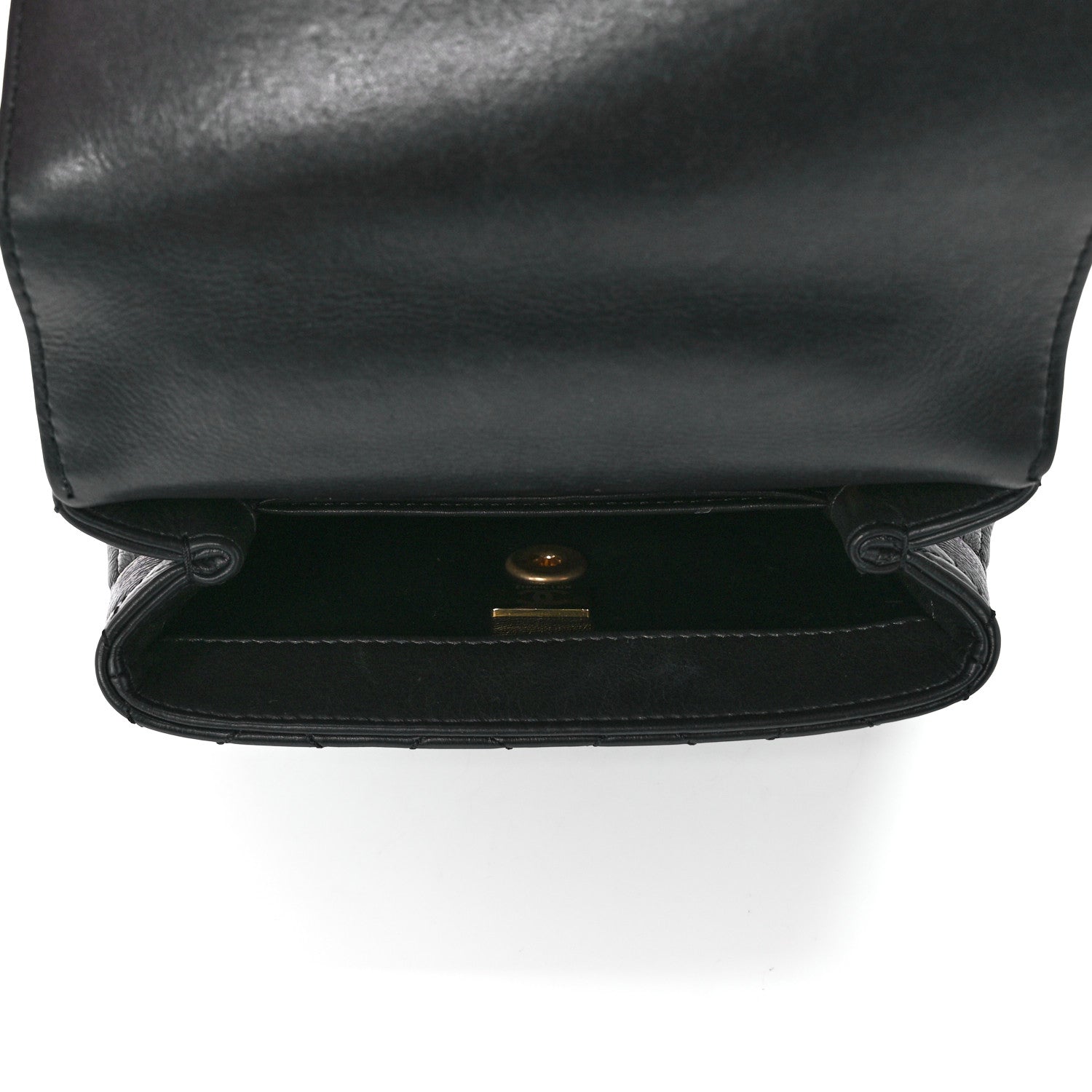 Chanel Calfskin Crystal Quilted Extra Mini Coco Handle Flap Black 5 of 12