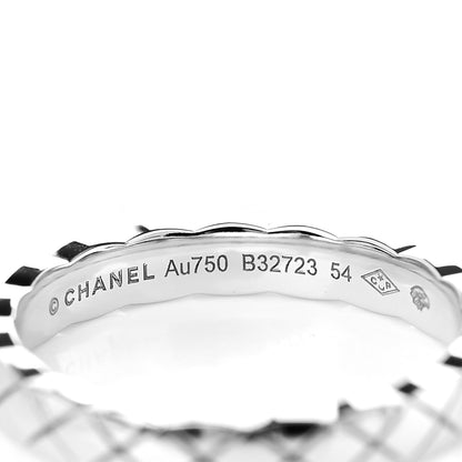 Chanel 18K White Gold Mini Coco Crush Ring 54 6.75 4 of 5