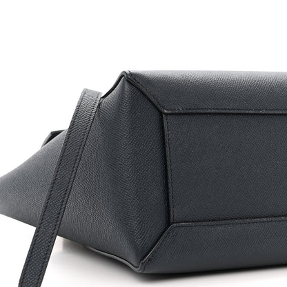 Celine Grained Calfskin Micro Belt Bag Navy Blue 9 of 10