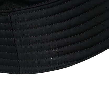 Prada Re-Nylon Metal Triangle Logo Mens Bucket Hat L Black 5 of 5