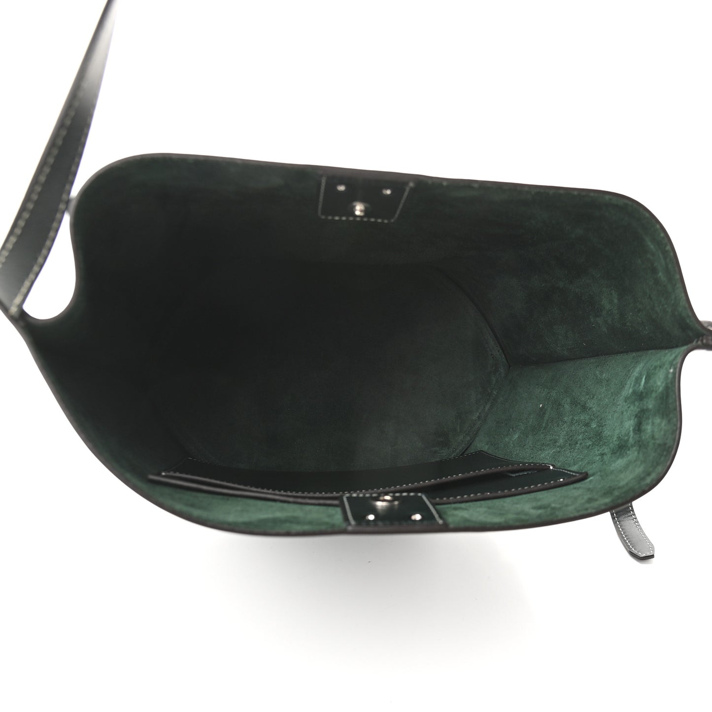 Shiny Calfskin Small Studs Bucket Bag Amazone