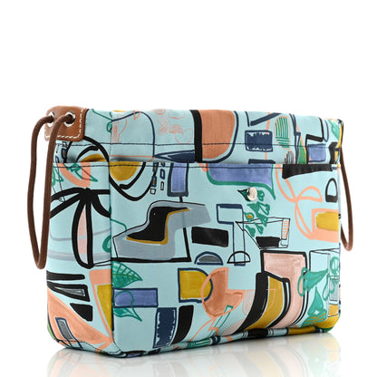 Hermes Silk Musardine Barenia Fourbi 20 PM Bag Insert Gold 3 of 6