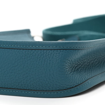 Hermes Taurillon Clemence Evelyne TPM Vert Bosphore 10 of 11