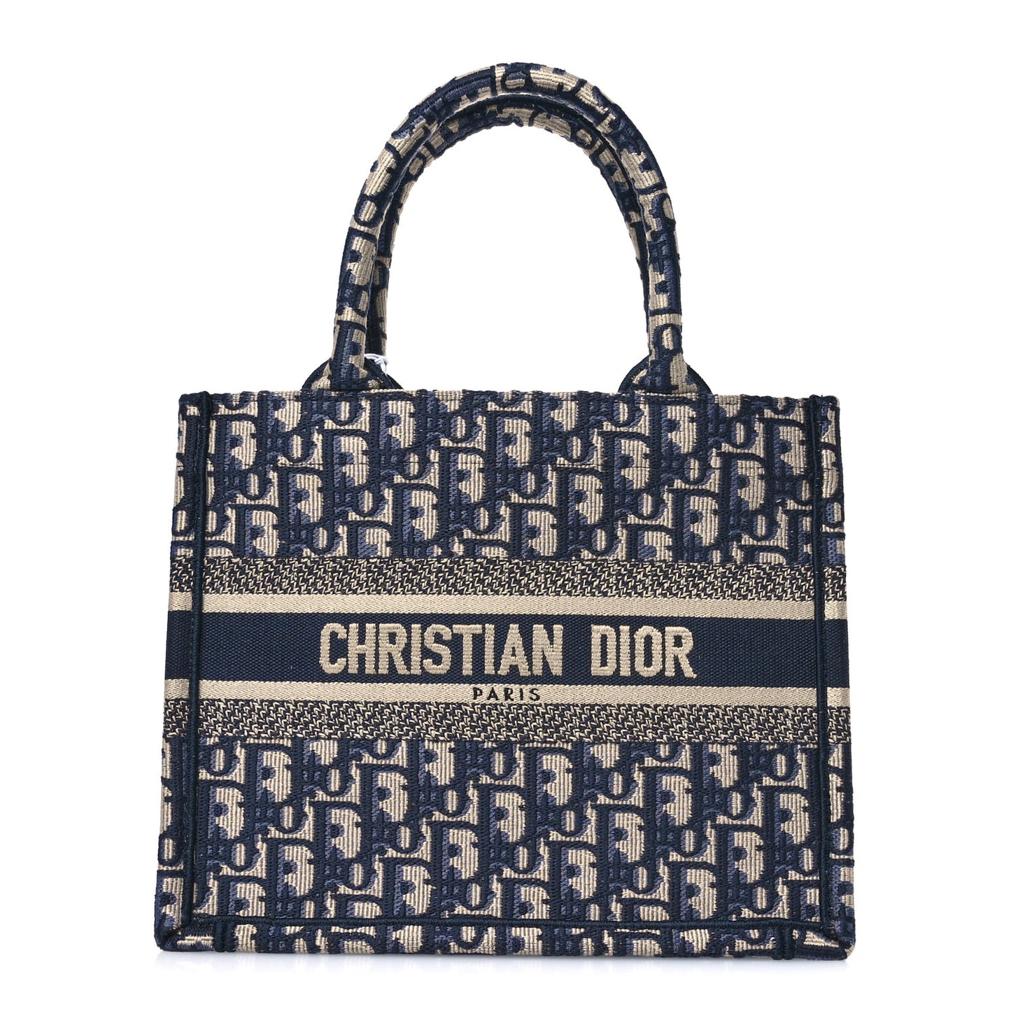 Oblique Small Book Tote Blue Multicolor
