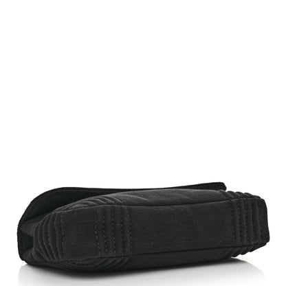 Chanel Jersey Quilted Single Flap Black 4 of 13