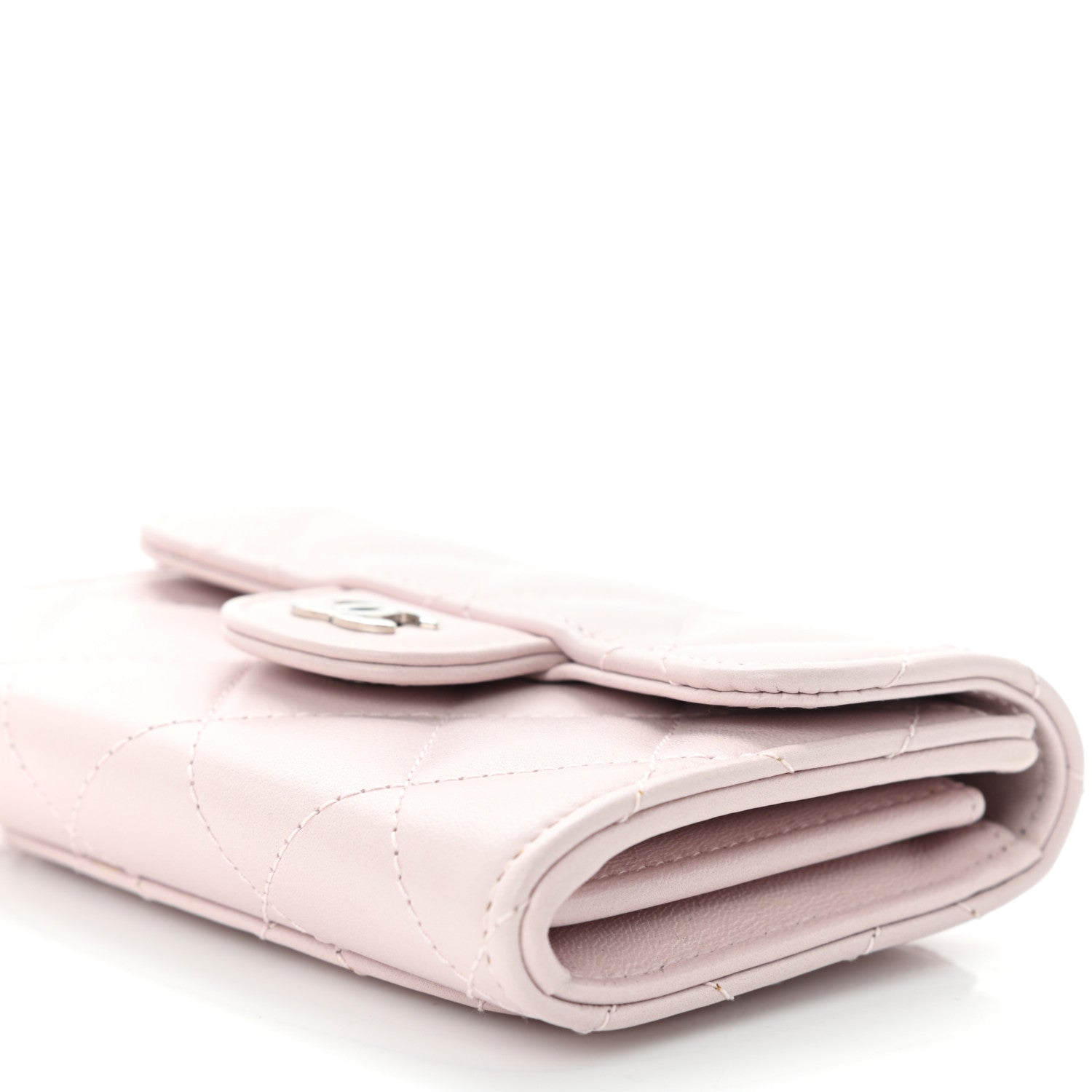 Chanel Lambskin Quilted Flap Card Holder Pink 11 of 11