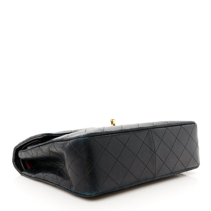 Chanel Lambskin Quilted Medium Double Flap Black 4 of 14