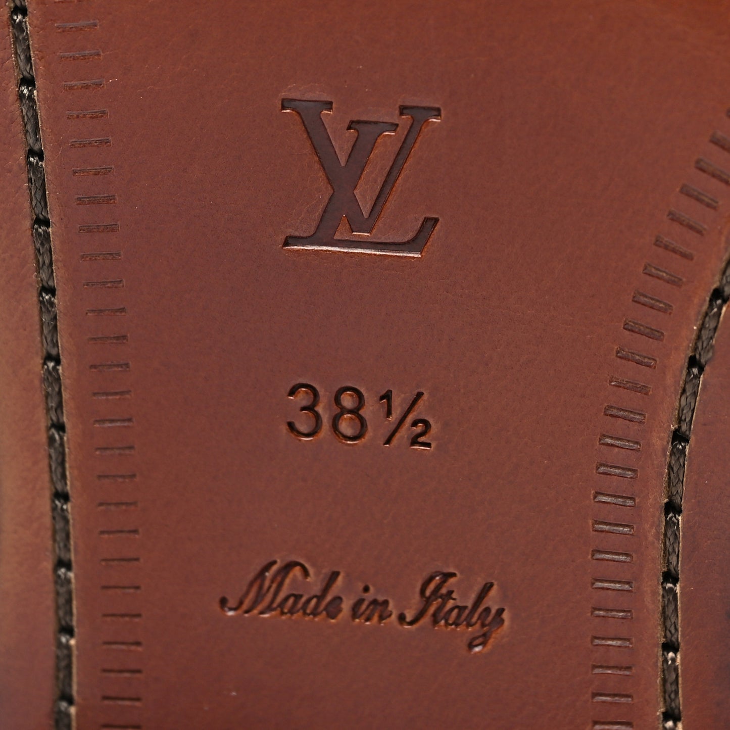 Calfskin Tomboy Richelieu Oxford Flats 38.5 Cognac