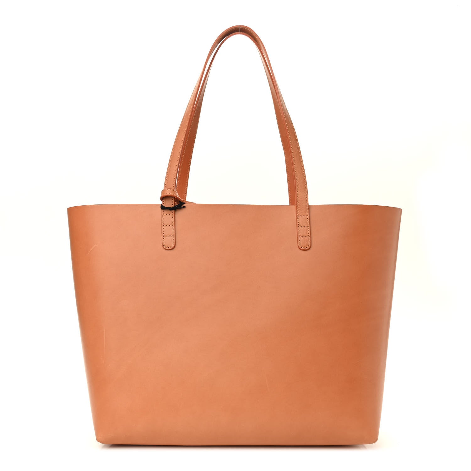 Mansur Gavriel Vegetable Tanned Calfskin Large Shopping Bag Camello Orange 3 of 11