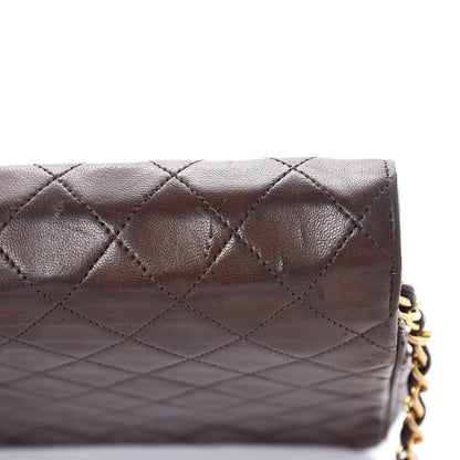 Chanel Lambskin Quilted Jumbo Single Flap Brown 14 of 17