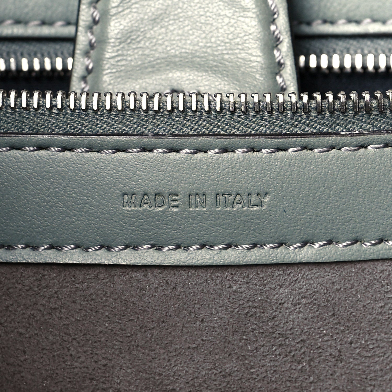 Fendi Vitello Century Opaco F is Fendi Bi-Color Small Runaway Satchel Carbone Black 7 of 10