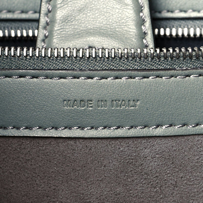 Fendi Vitello Century Opaco F is Fendi Bi-Color Small Runaway Satchel Carbone Black 7 of 10