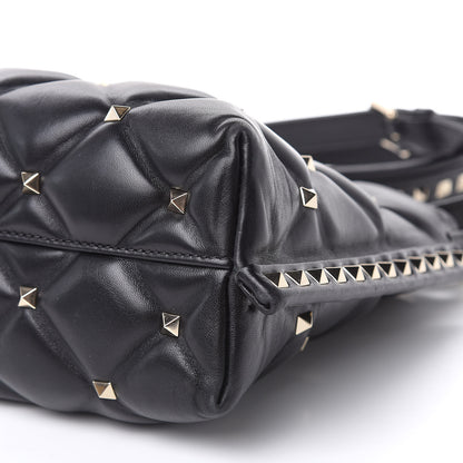 Valentino Garavani Nappa Candystud Shoulder Bag Black 8 of 11