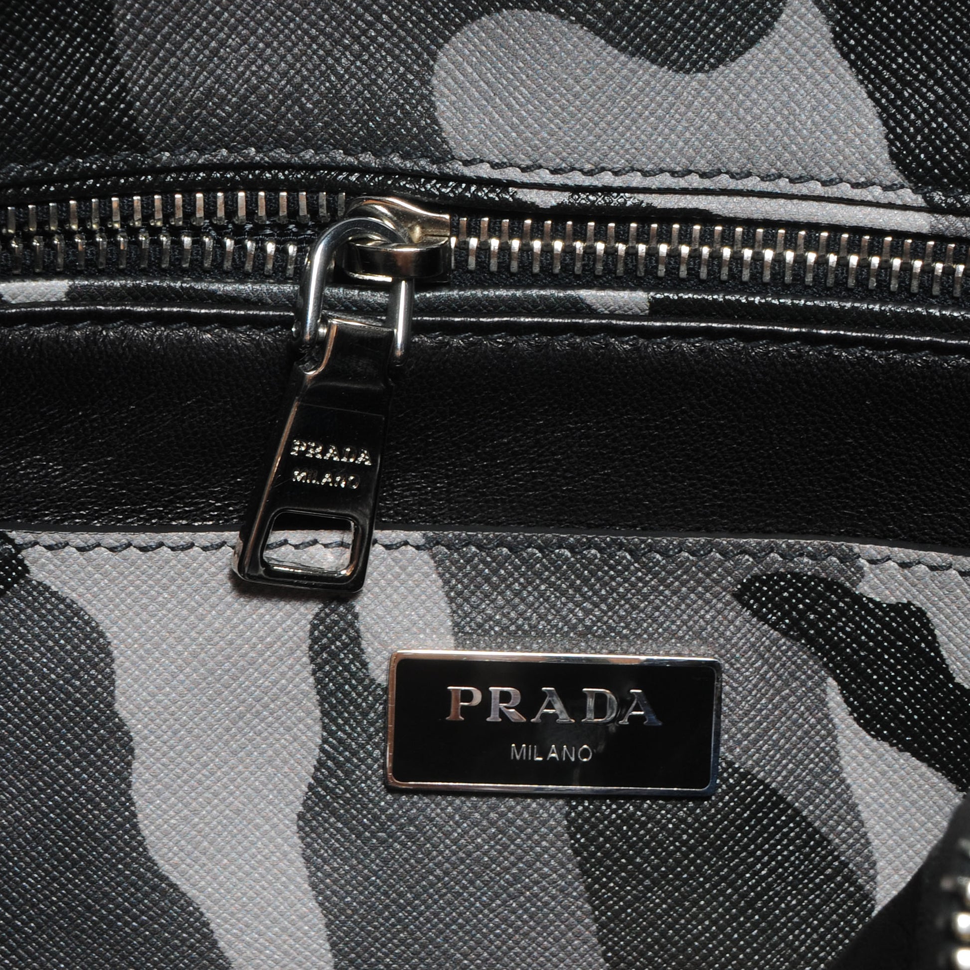 Prada Saffiano Soft Camouflage Print Tote Marmo Dis Camouflage 6 of 9