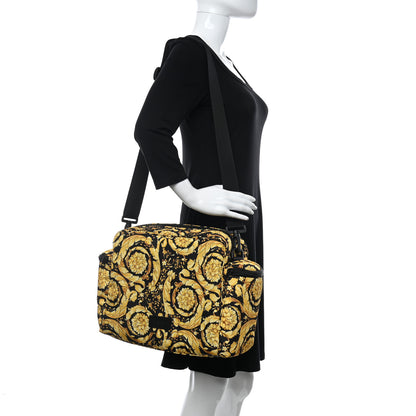 Versace Nylon Baroque Diaper Bag Black 2 of 8