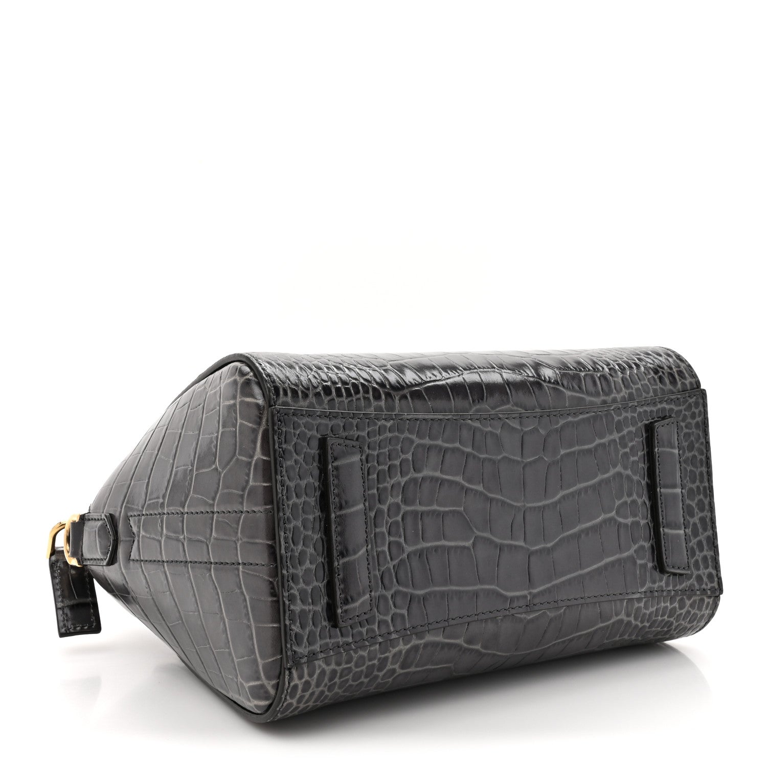 Givenchy Calfskin Crocodile Embossed Mini Antigona Storm Grey 4 of 10