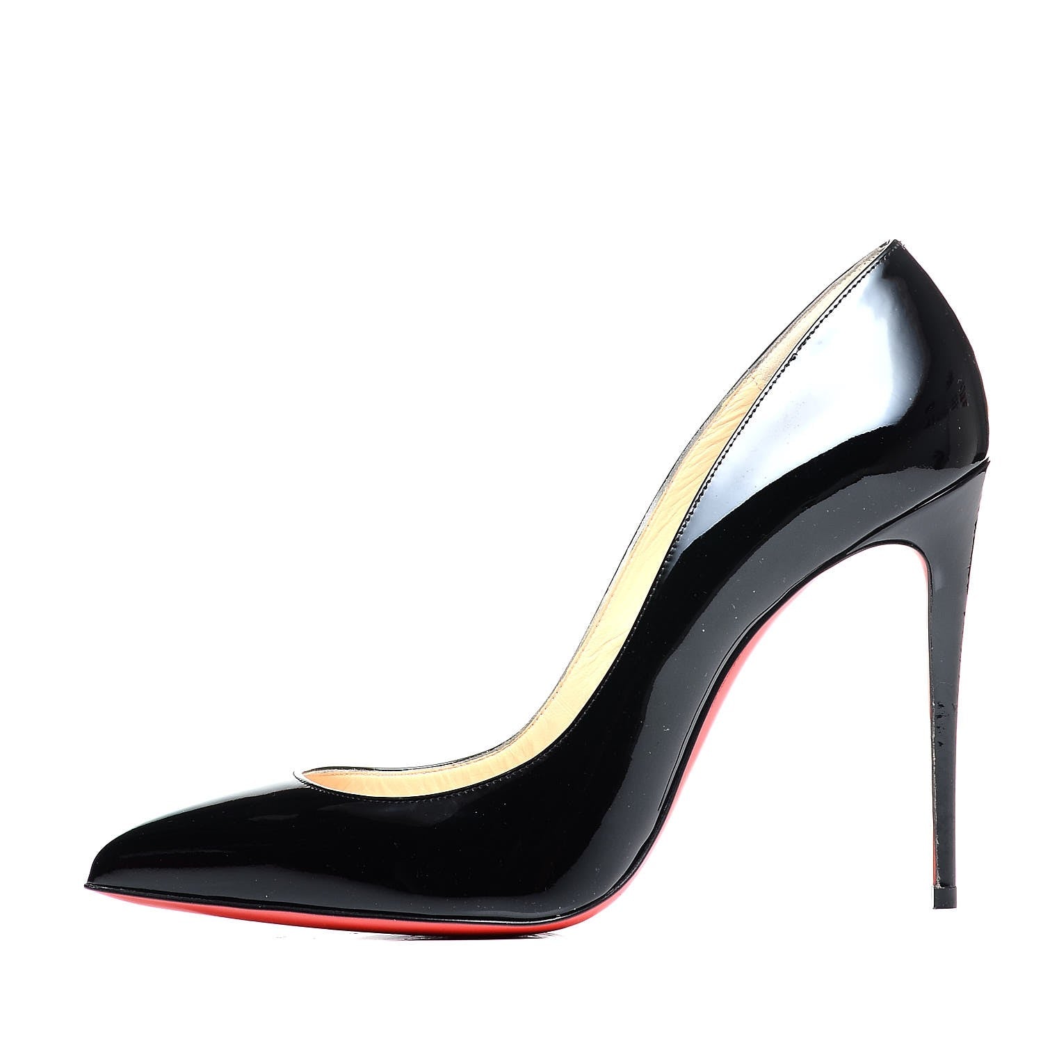 Christian Louboutin Patent Pigalle Follies 100 Pumps 39.5 Black 1 of 7