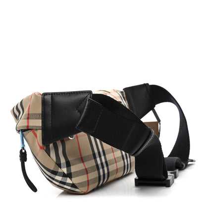 Burberry Nylon Vintage Check Medium Sonny Bum Bag Archive Beige Black 3 of 11
