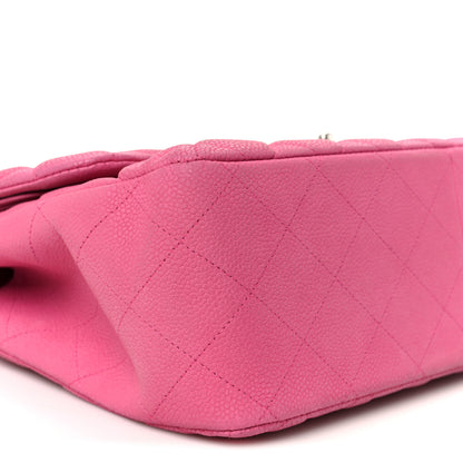 Chanel Iridescent Caviar Quilted Jumbo Double Flap Pink 10 of 11