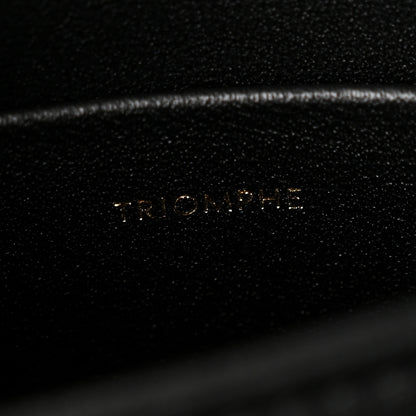 Celine Shiny Calfskin Teen Triomphe Black 7 of 10