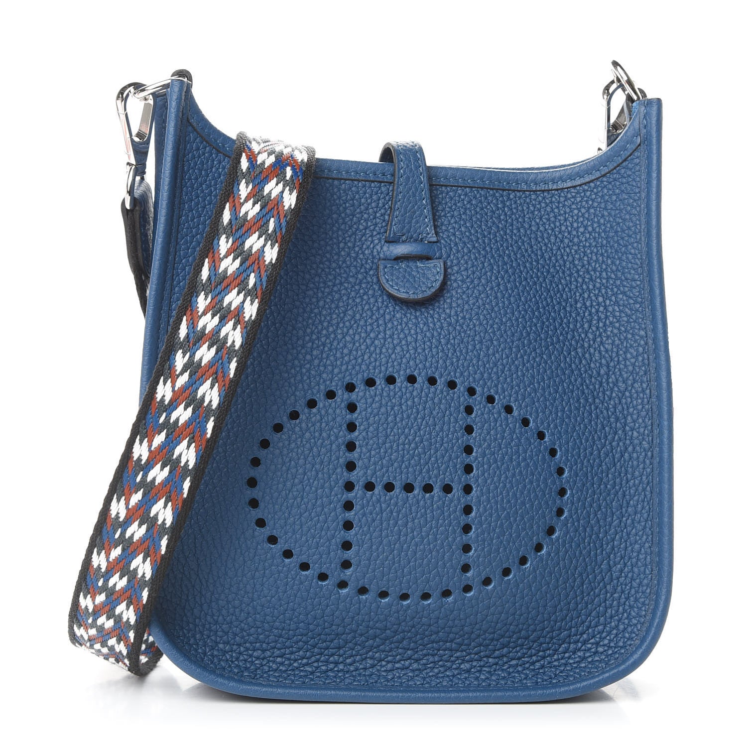 Hermes Taurillon Maurice Zigzag Evelyne TPM Deep Bleu Bleu Zellige Indigo Black 1 of 11