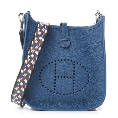 Hermes Taurillon Maurice Zigzag Evelyne TPM Deep Bleu Bleu Zellige Indigo Black 1 of 11