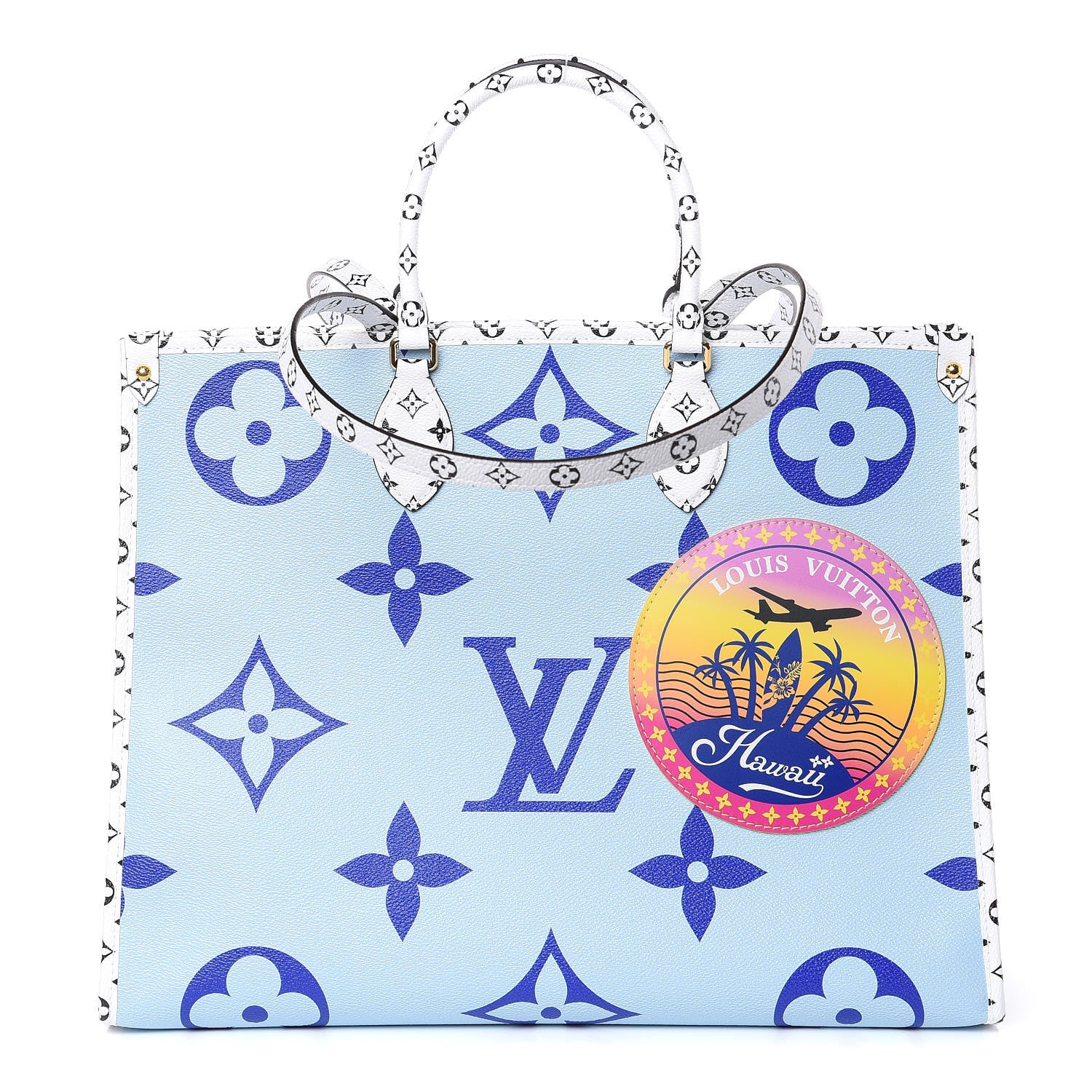 Louis Vuitton Monogram Giant Hawaii Onthego Blue 1 of 9