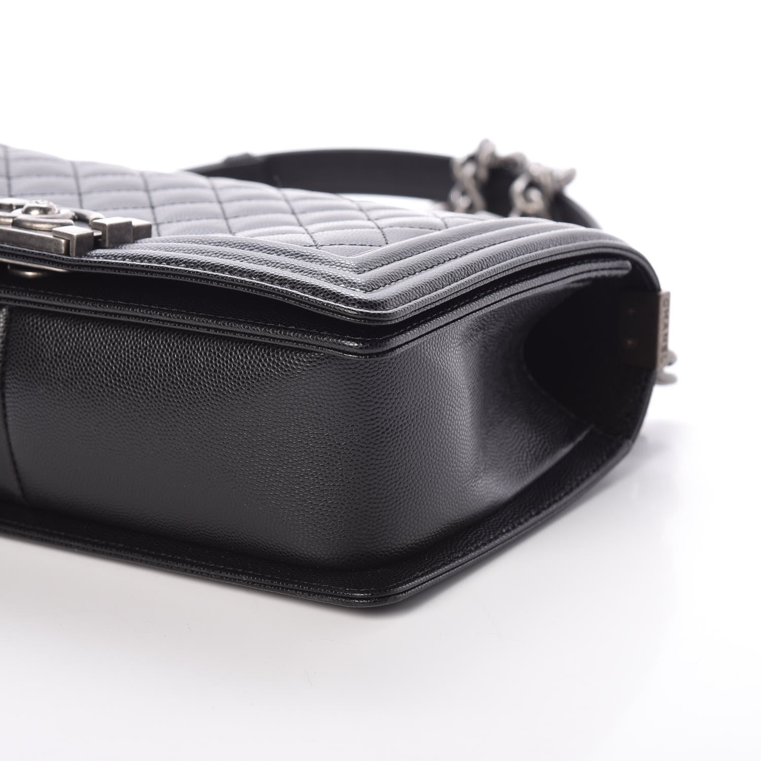 Chanel Caviar Quilted Medium Boy Flap Black 9 of 9