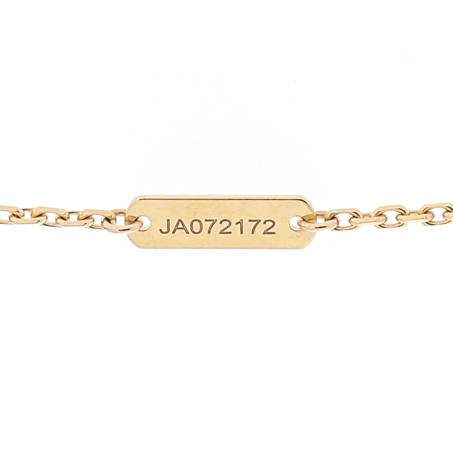 Van Cleef & Arpels 18K Yellow Gold Mother of Pearl Vintage Alhambra Pendant Necklace 6 of 7