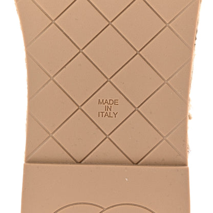 Chanel Lambskin Quilted CC Chain Espadrille Mules 39 White 7 of 9