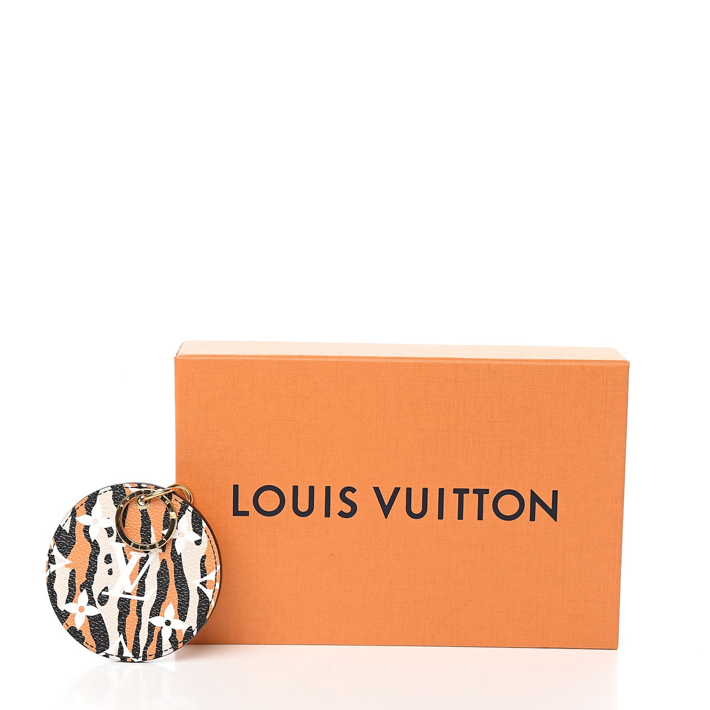 Monogram Giant Jungle Bag Charm Key Holder Ivory