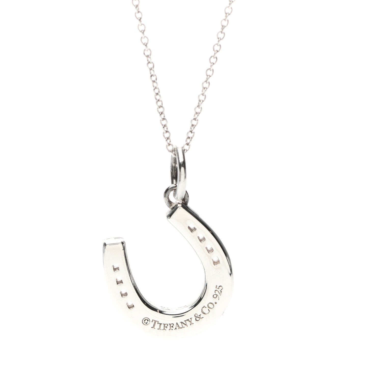 Sterling Silver Horseshoe Pendant Necklace
