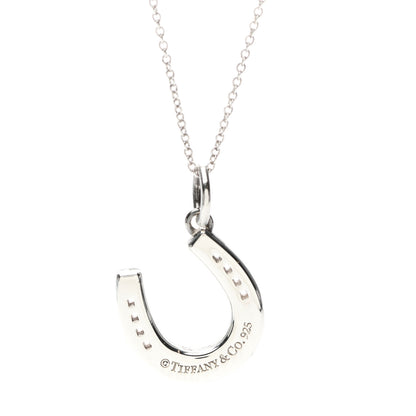 Tiffany Sterling Silver Horseshoe Pendant Necklace 4 of 4