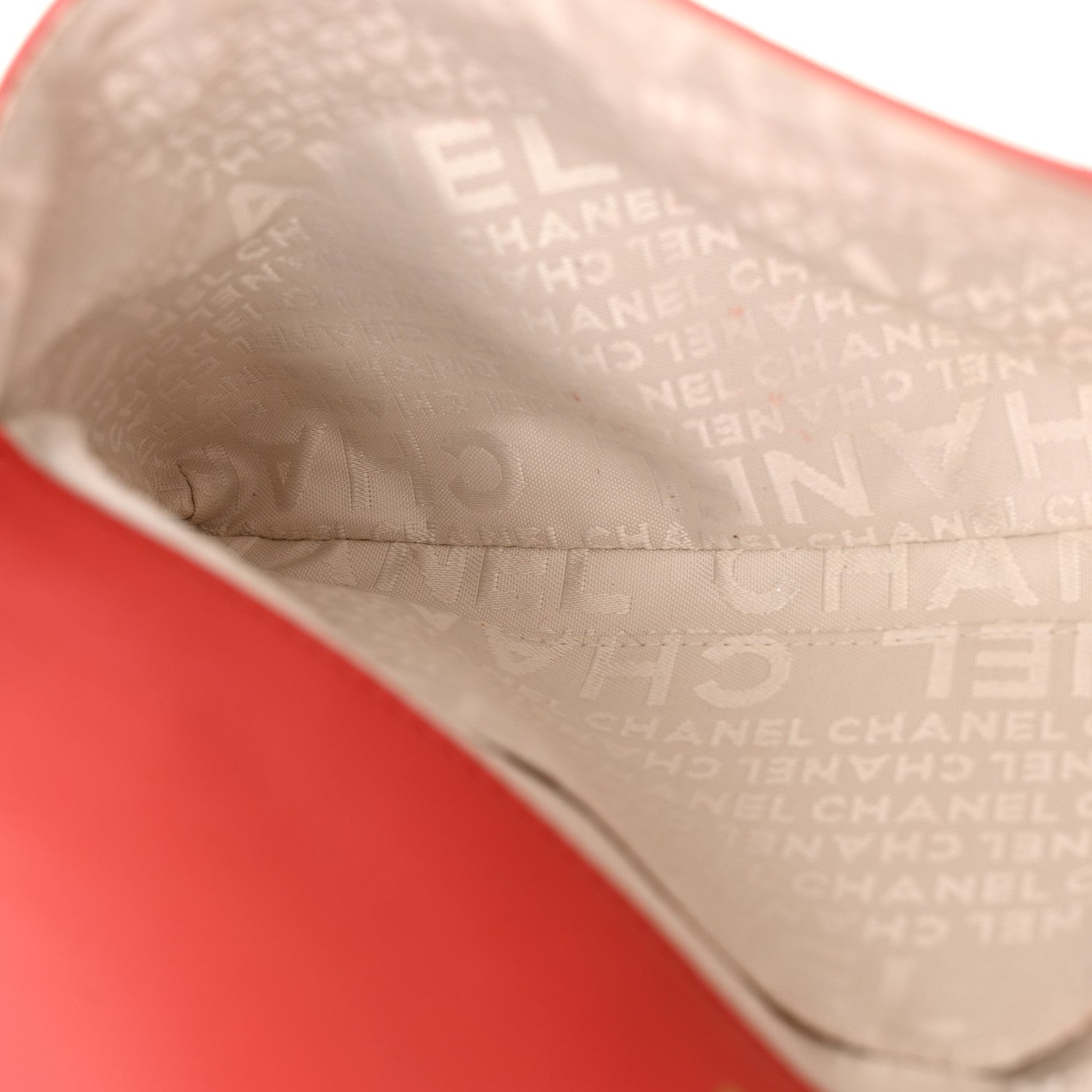 Chanel Lambskin Precious Symbols Flap Pochette Red 12 of 14