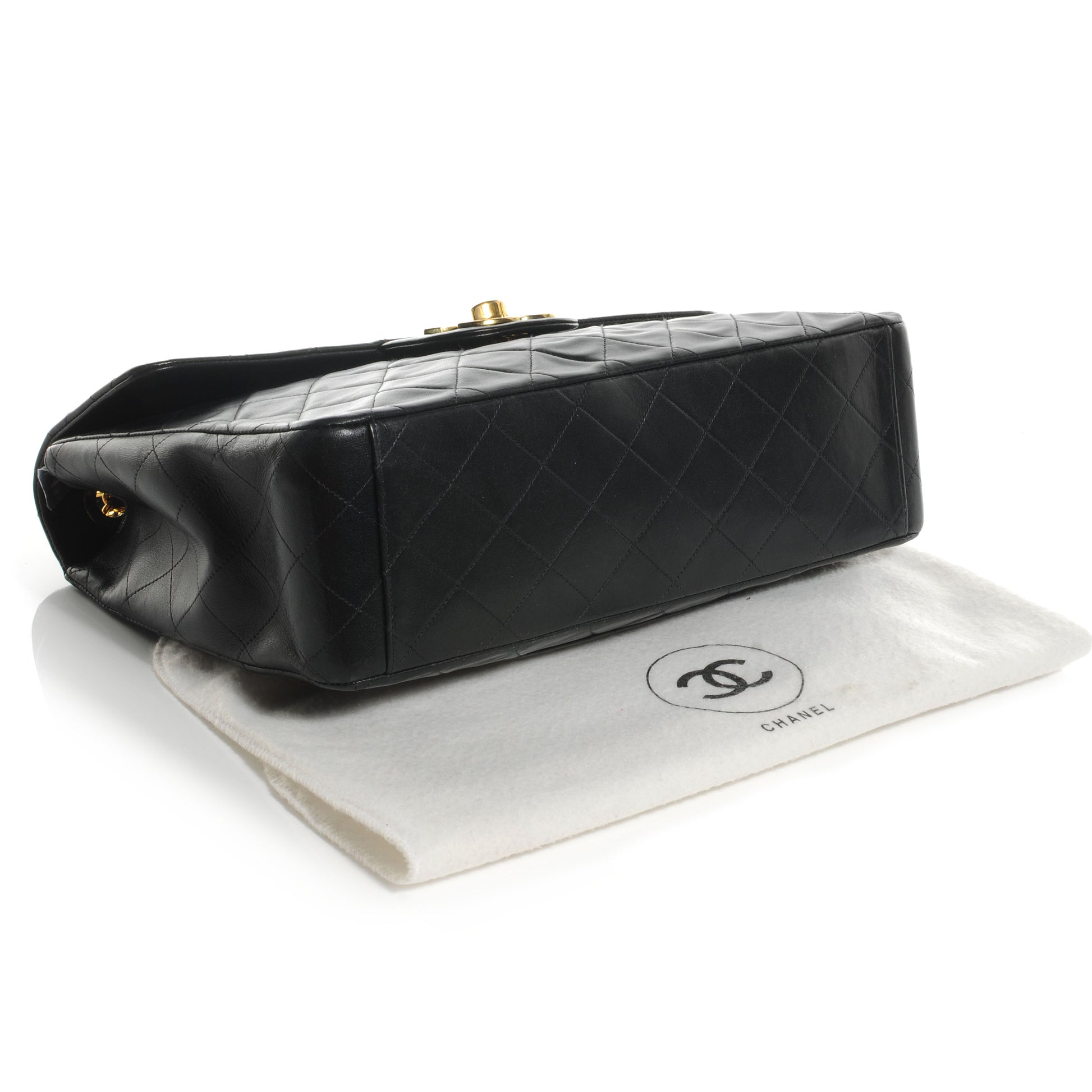 Chanel Lambskin XL Jumbo Flap Black 4 of 8