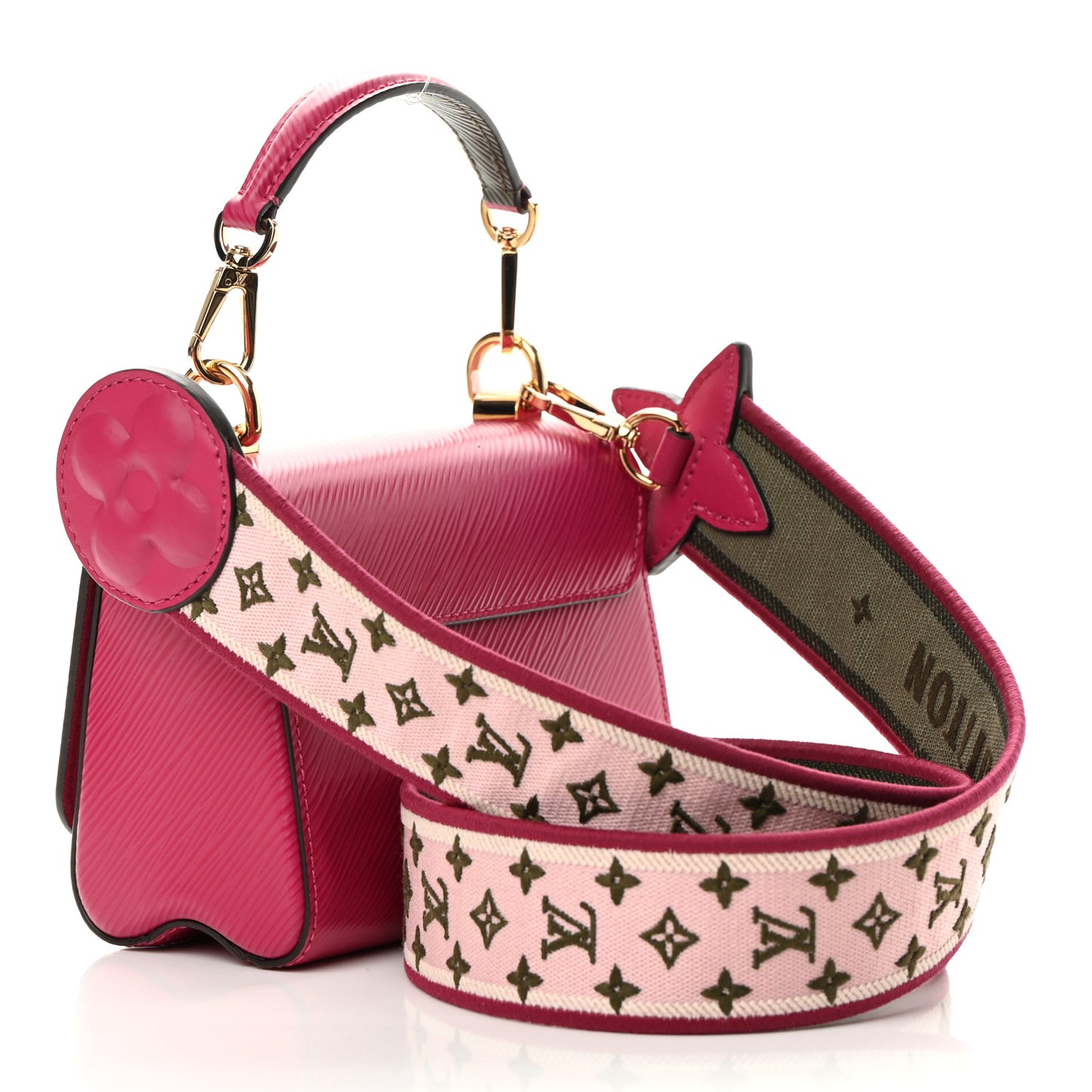 Epi Twist Shoulder Bag Mini Agathe Rose Pink