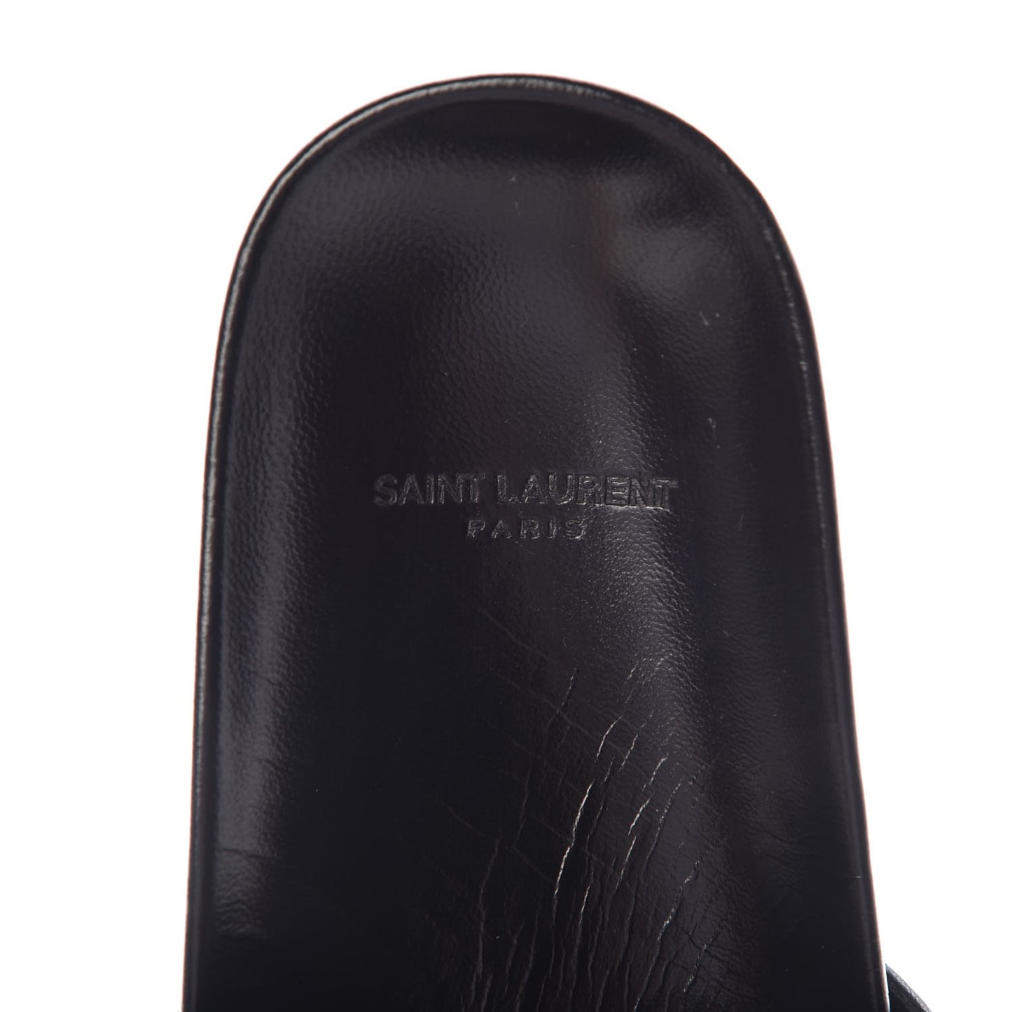 Lambskin Joan Slide Sandals 38 Black