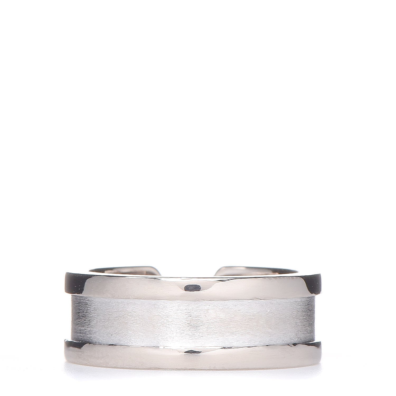 Cartier 18K White Gold 6.5mm C De Ring 47 4 3 of 5