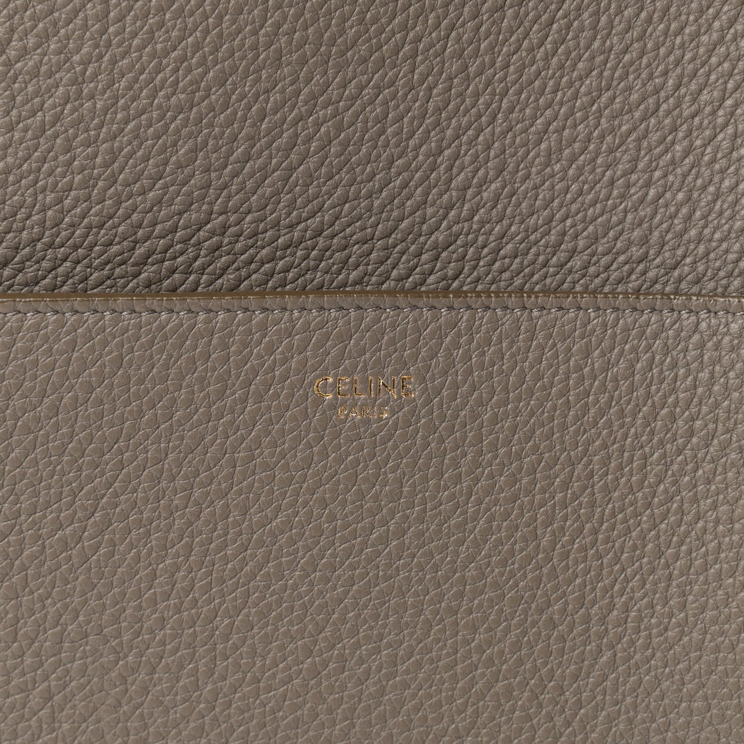 Celine Soft Grained Calfskin Sangle Bucket Bag Taupe 11 of 11