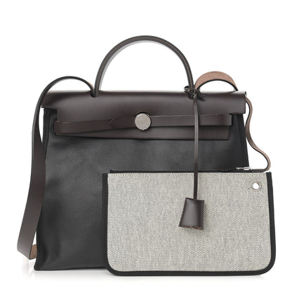 Hermes Toile H Berline Vache Hunter Herbag Zip PM 31 Black Ebene 1 of 11