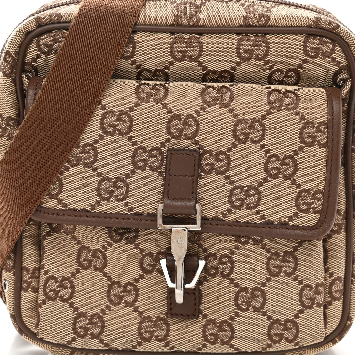 Monogram Messenger Bag Dark Brown